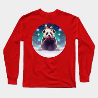 Christmas Panda Love Long Sleeve T-Shirt